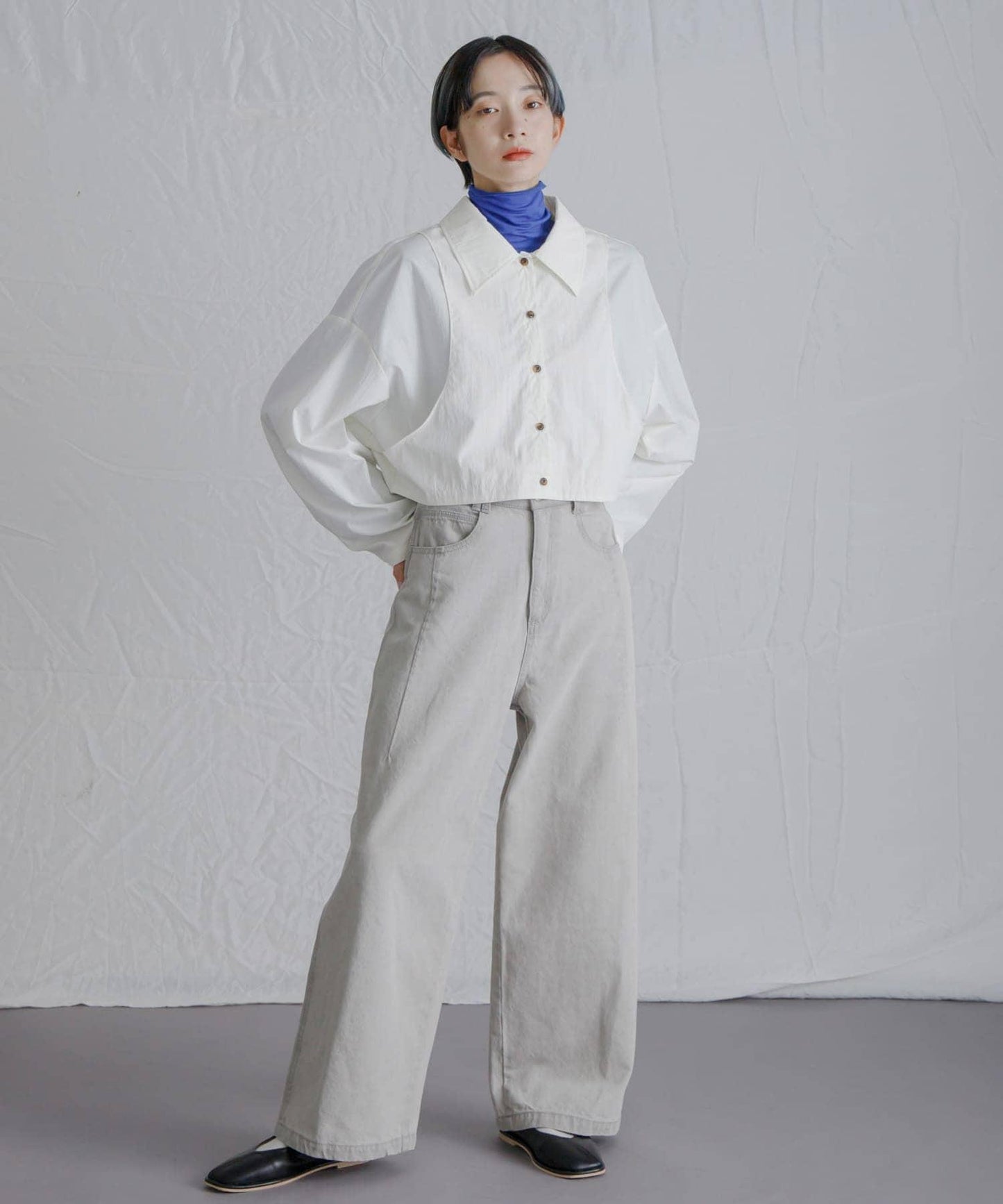 2尺碼可選抽繩牛仔褲