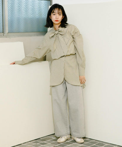 2尺碼可選抽繩牛仔褲