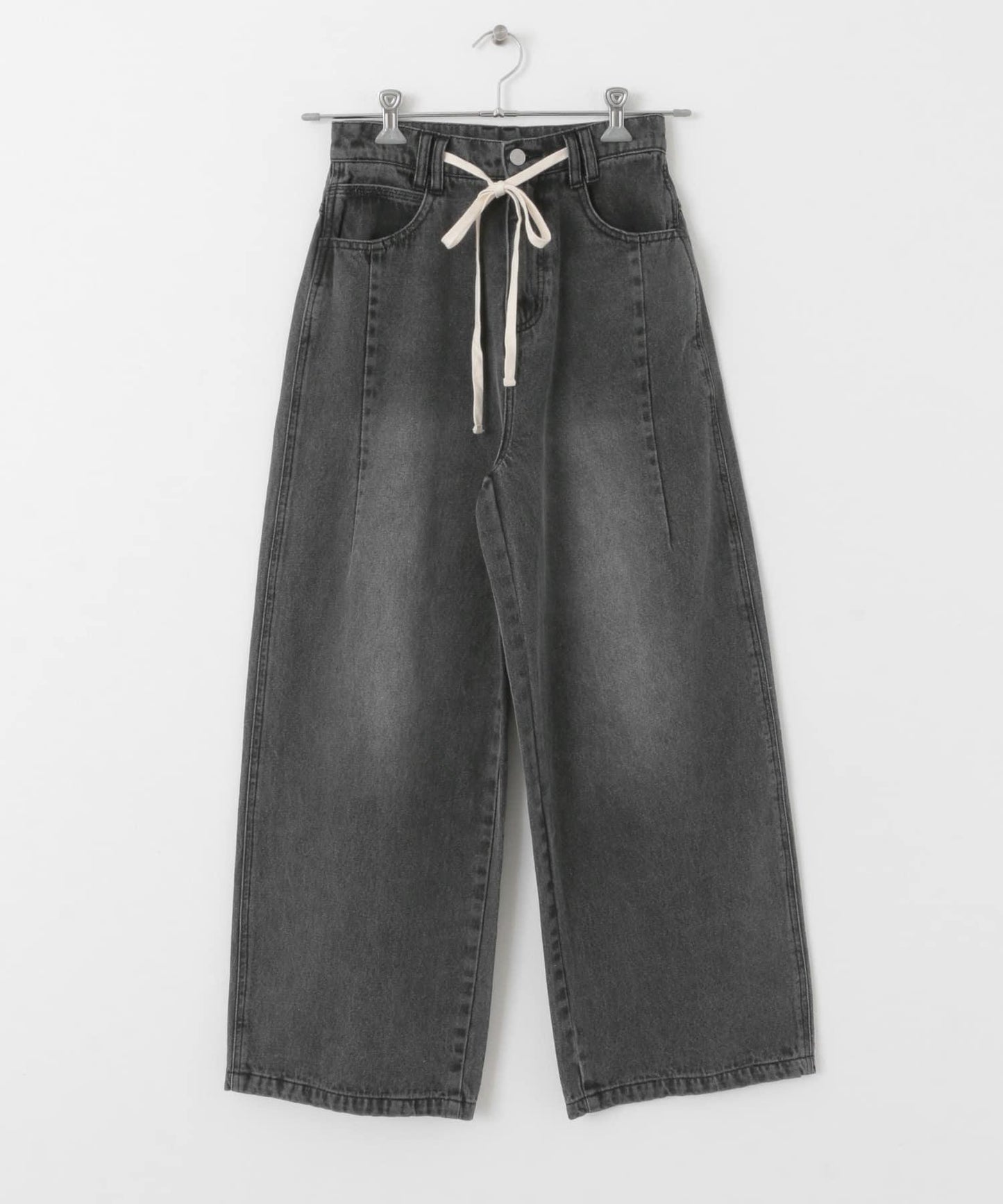 2尺碼可選抽繩牛仔褲