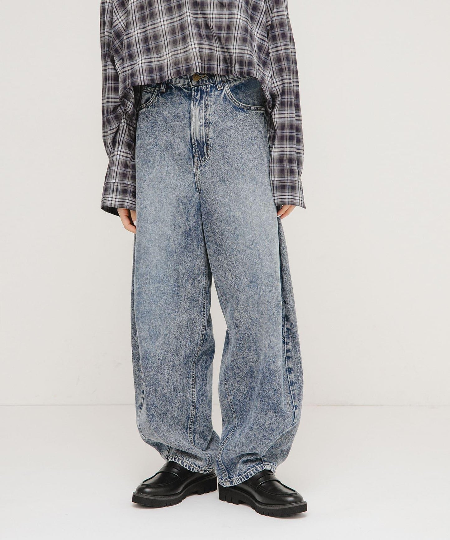 Lee101×KBF 聯名寬腿牛仔褲