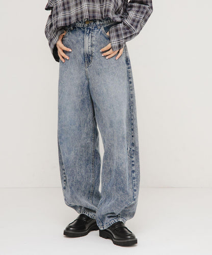 Lee101×KBF 聯名寬腿牛仔褲