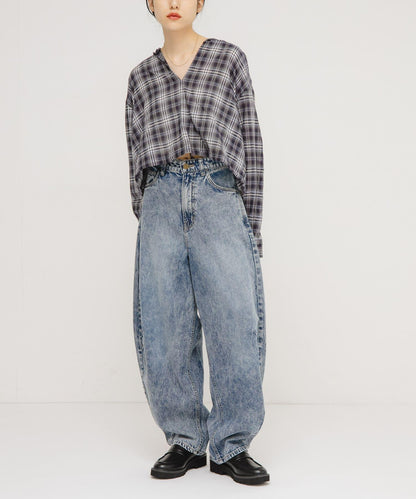 Lee101×KBF 聯名寬腿牛仔褲