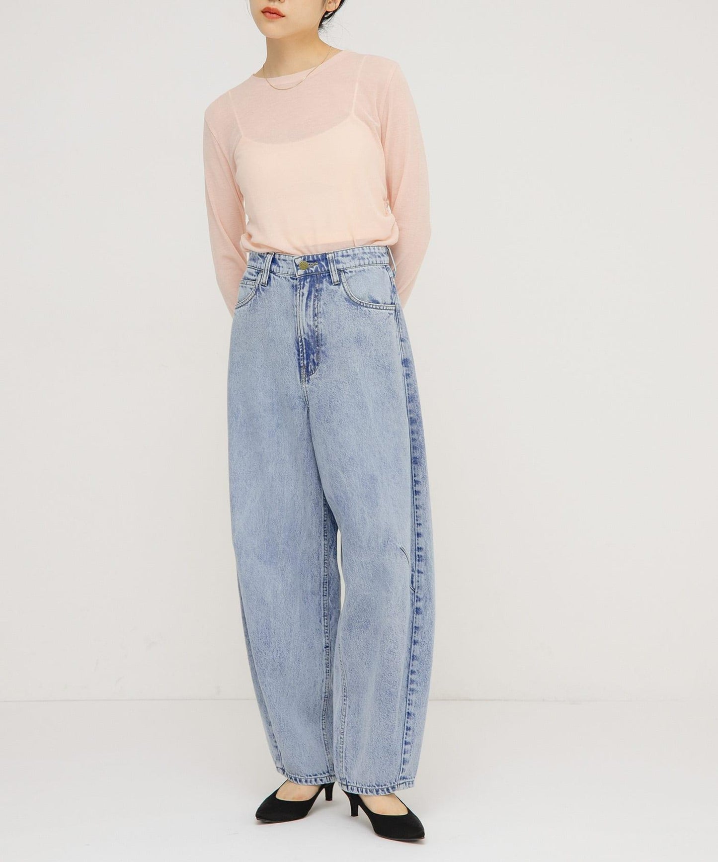 Lee101×KBF 聯名寬腿牛仔褲