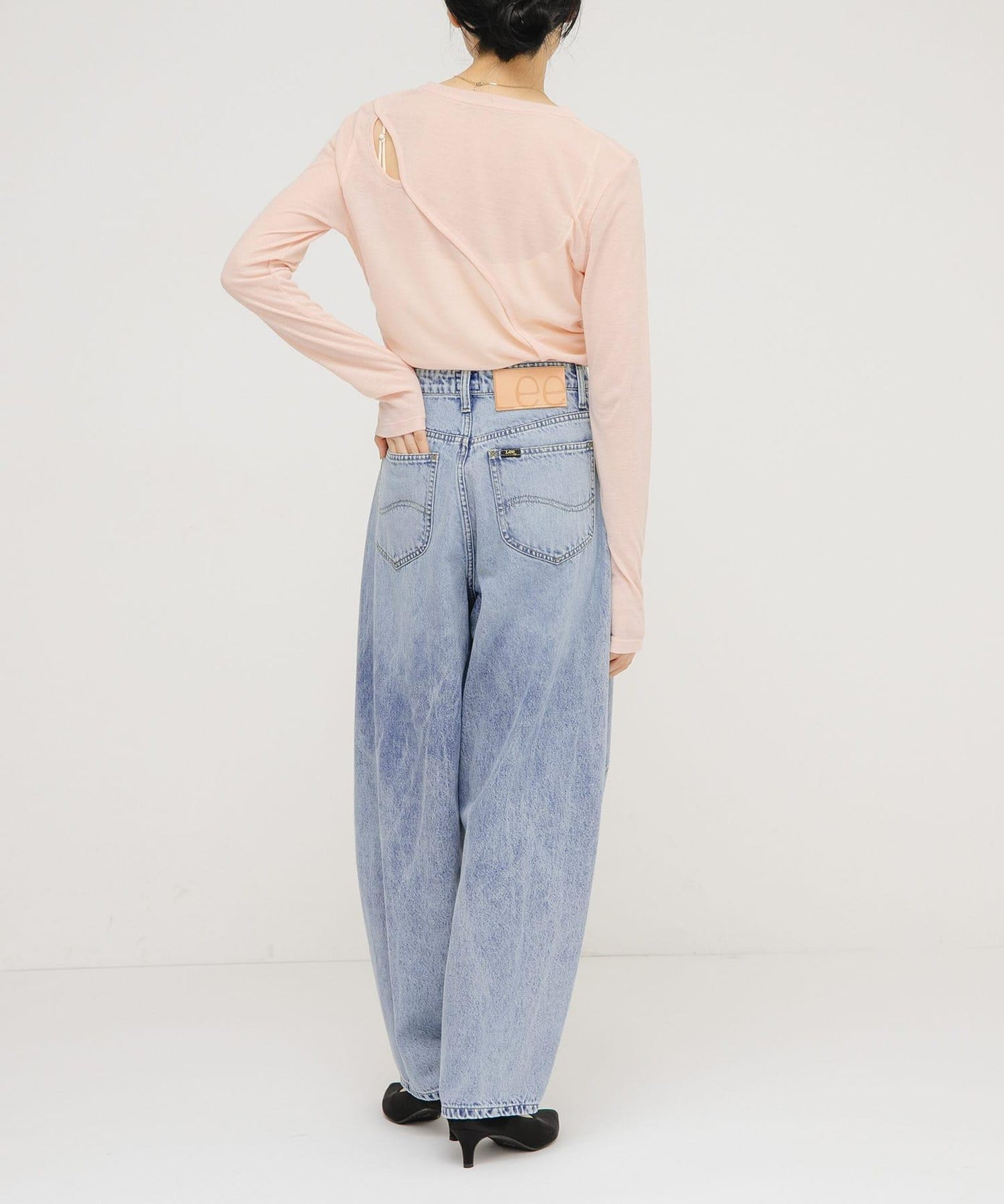 Lee101×KBF 聯名寬腿牛仔褲