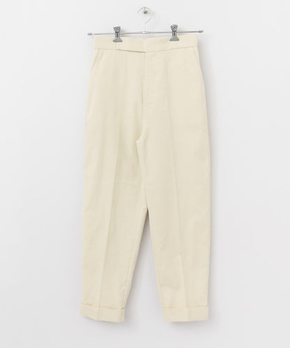 燈芯絨翻邊長褲∴