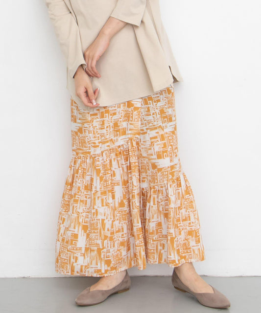 town印花多穿法半身裙∴