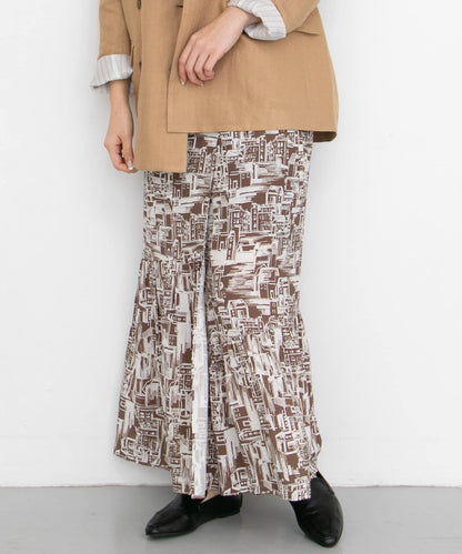 town印花多穿法半身裙∴