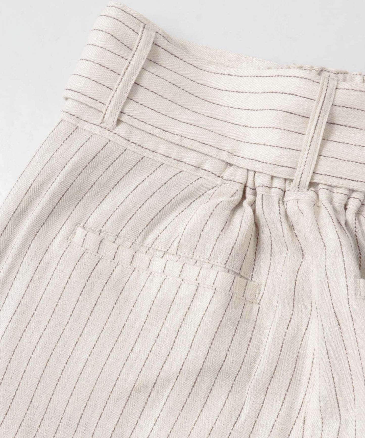 亞麻混紡裹身褲∴