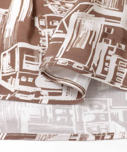 town印花多穿法半身裙∴