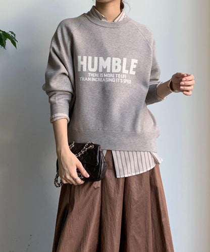 提花標語針織衫