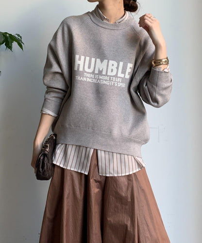 提花標語針織衫