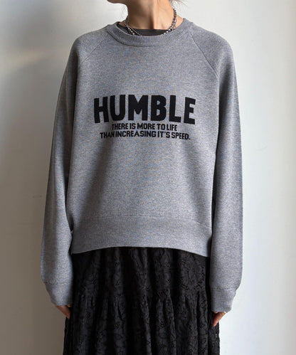 提花標語針織衫