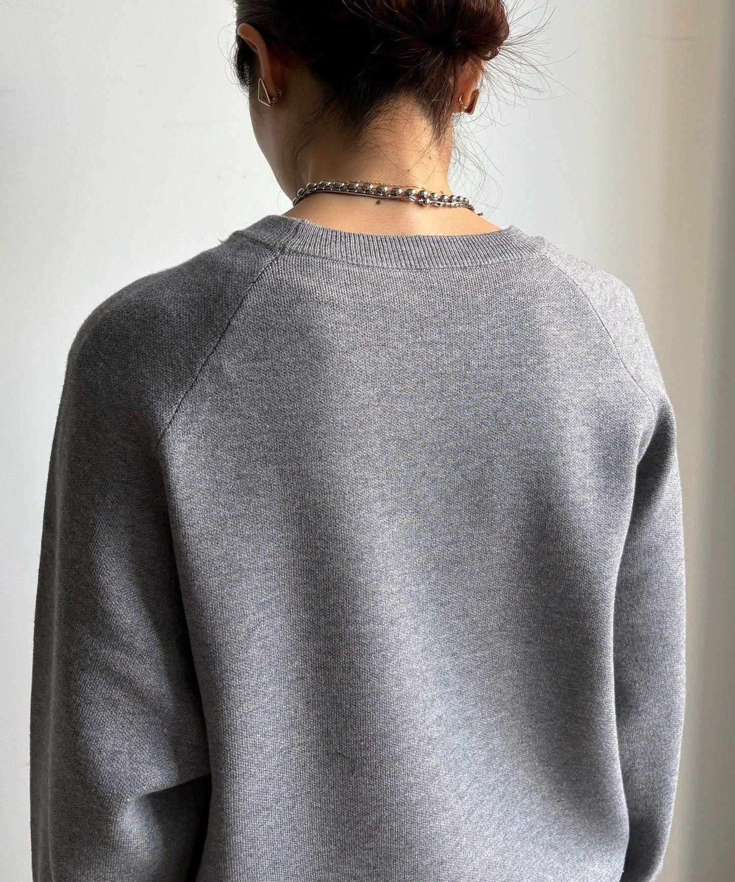 提花標語針織衫