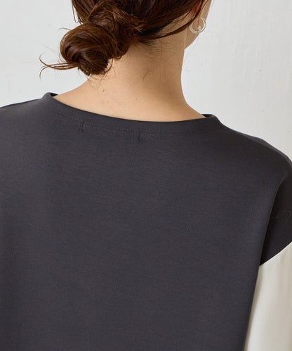 條紋袖針織上衣