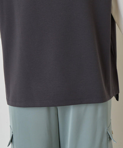 條紋袖針織上衣