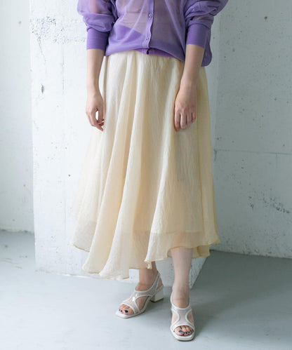 不對稱下襬雪紡長裙