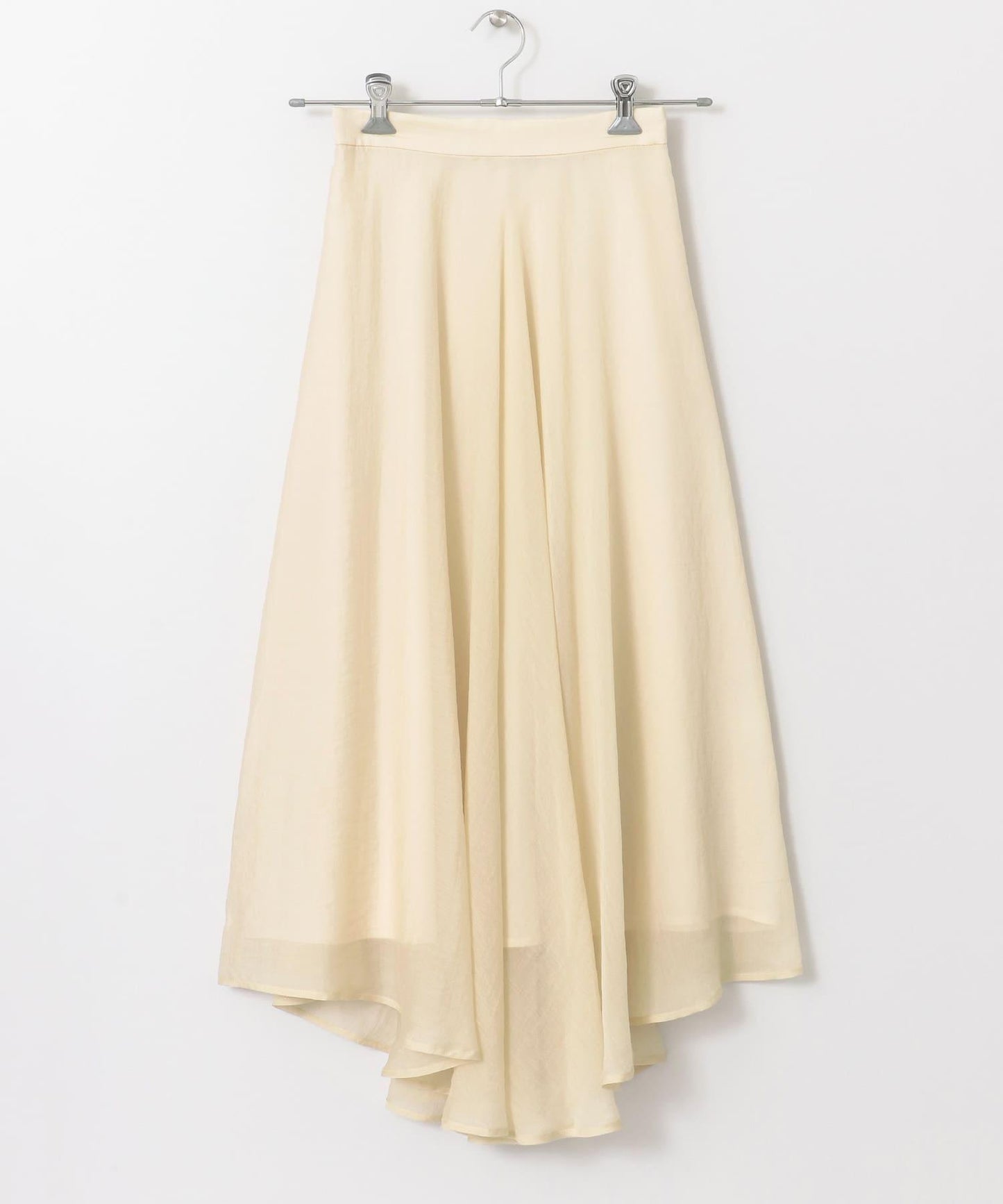 不對稱下襬雪紡長裙