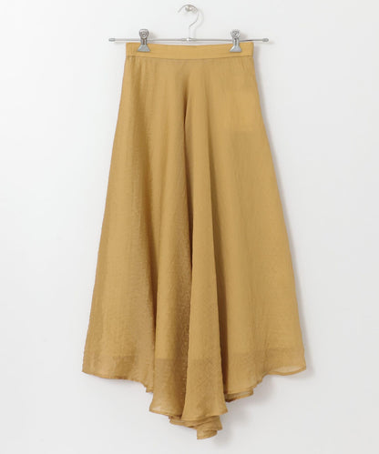 不對稱下襬雪紡長裙