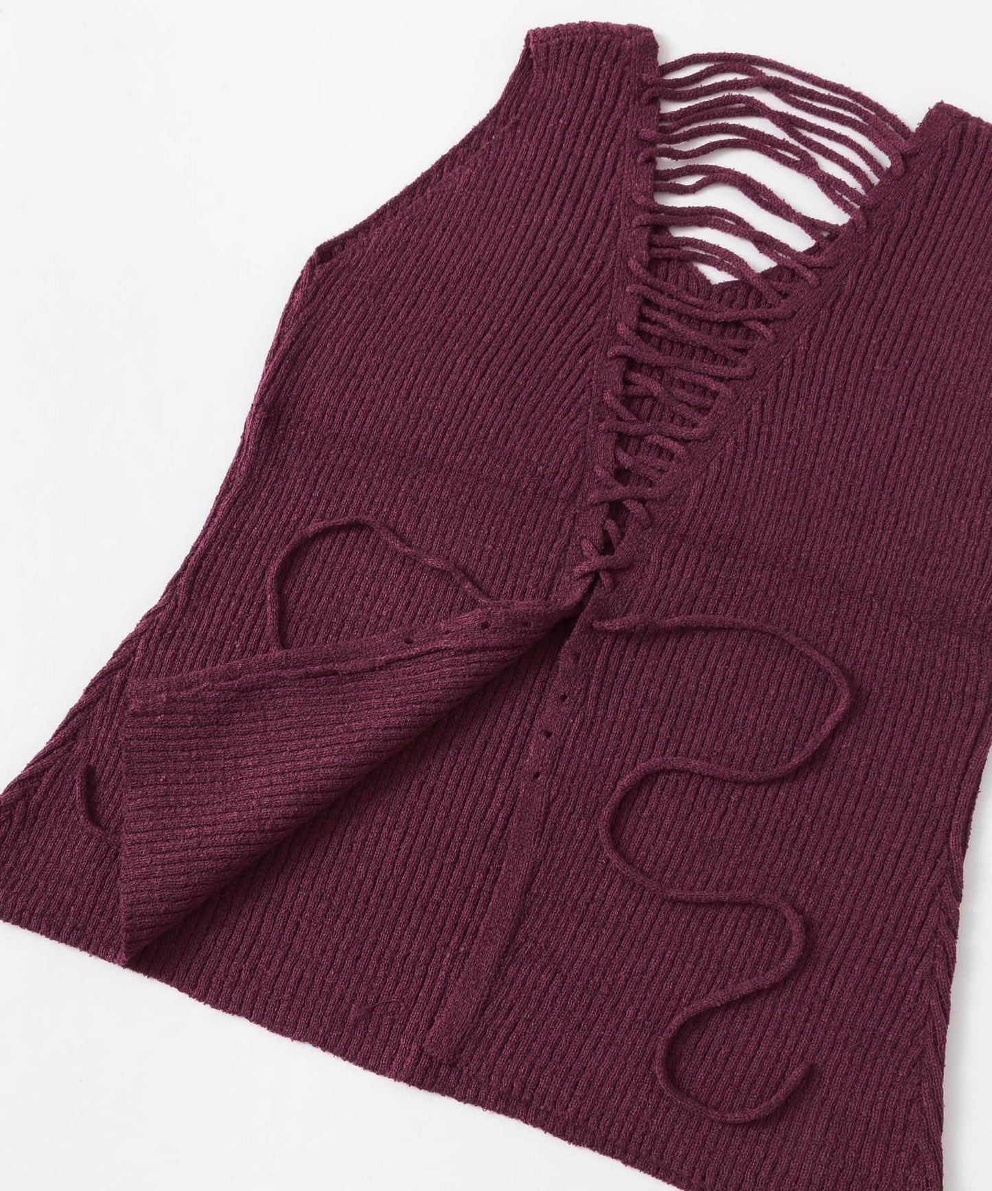 後背繫帶針織套頭衫∴