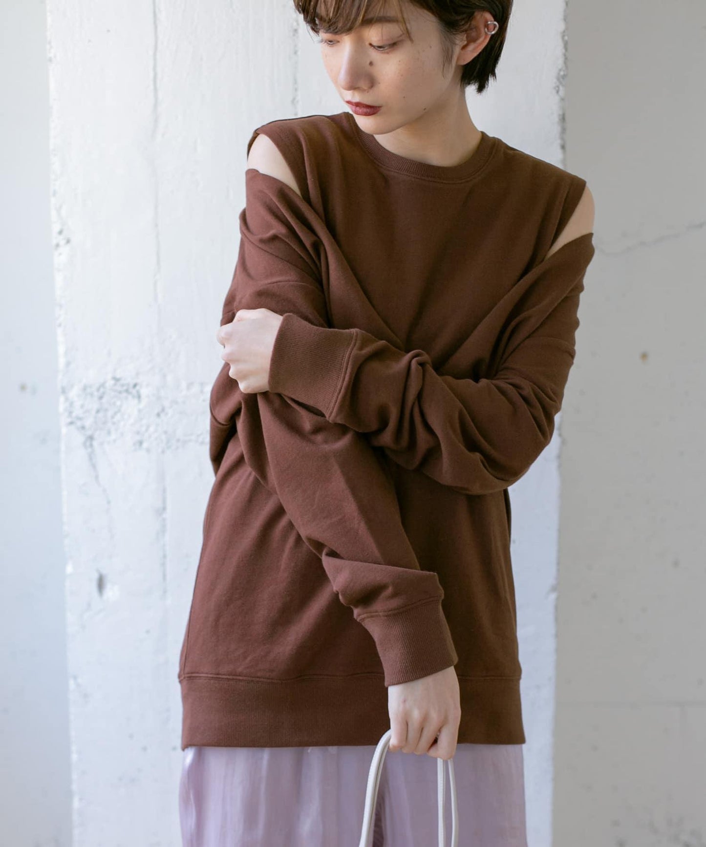 深V領套裝衛衣∴