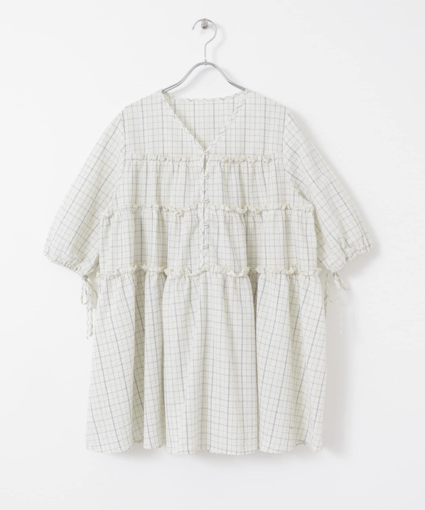 格紋迷你連衣裙