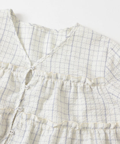 格紋迷你連衣裙