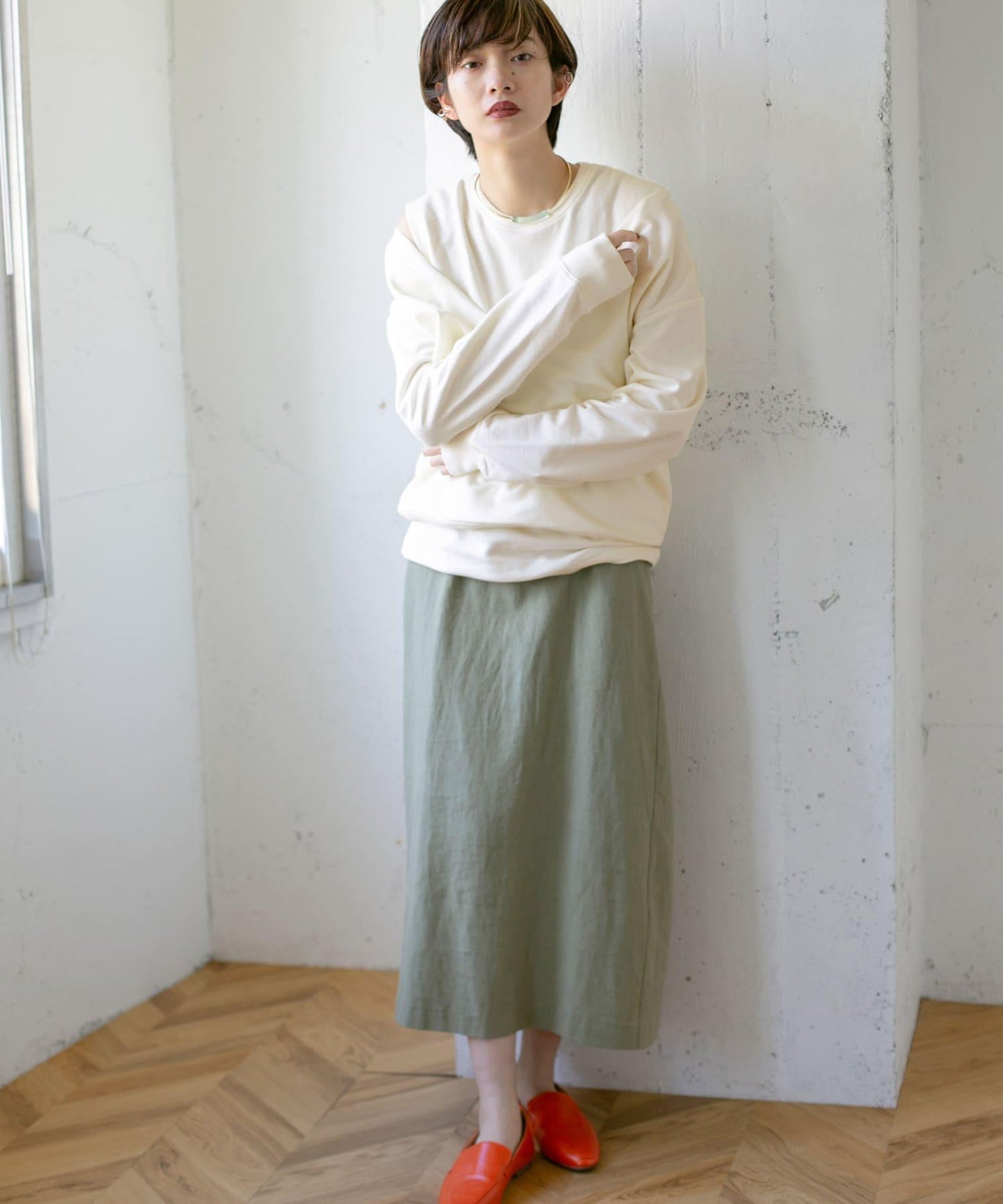 深V領套裝衛衣∴