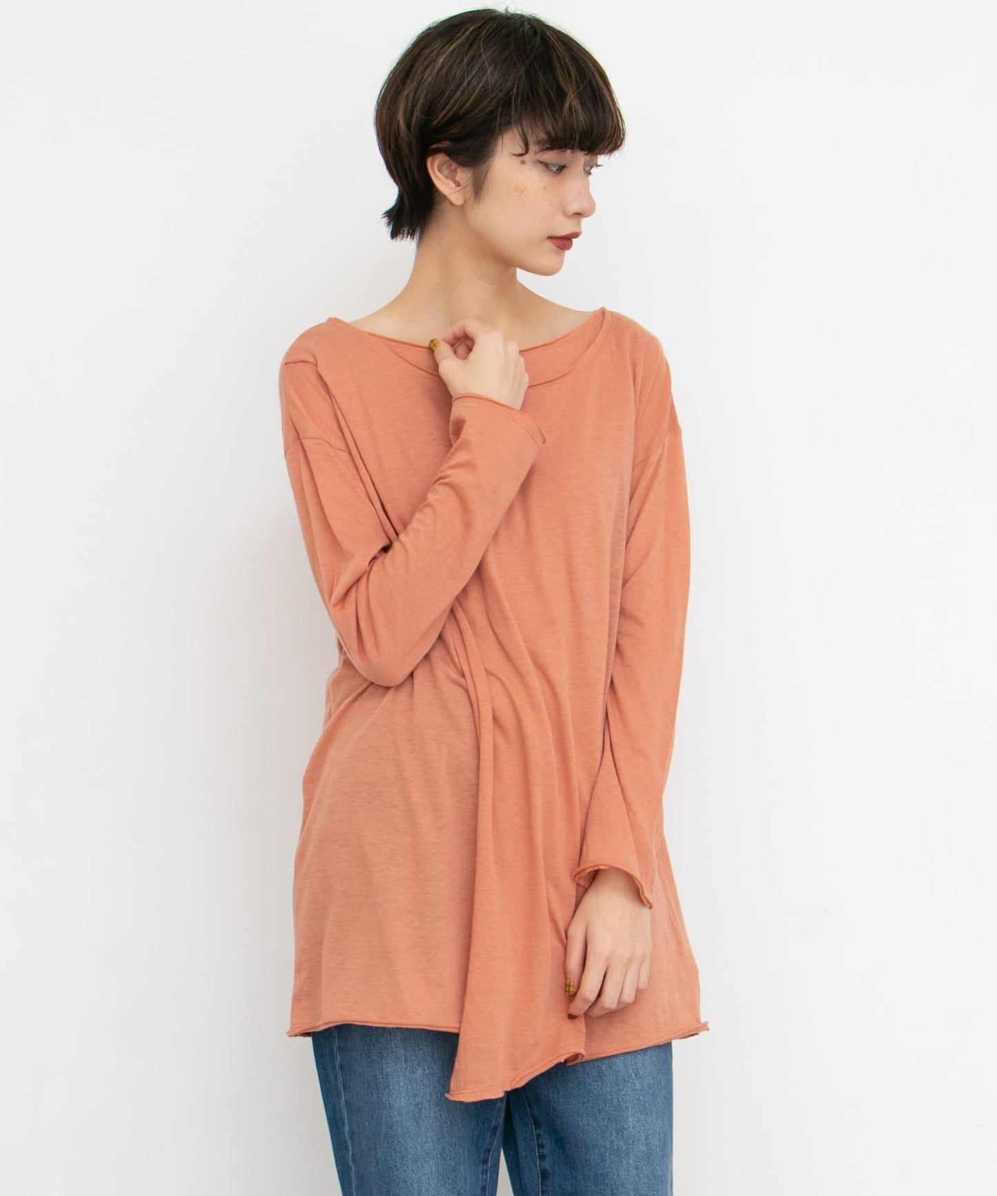 裹身長款針織衫