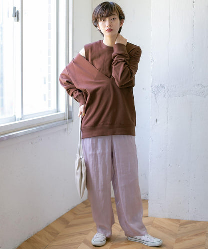 深V領套裝衛衣∴