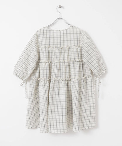 格紋迷你連衣裙