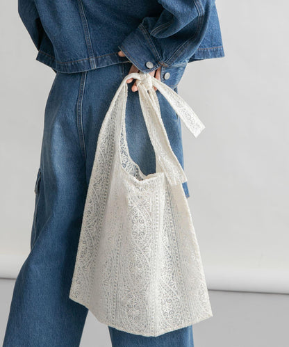 透視刺繡手提包