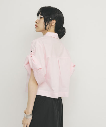 短款五分袖襯衫