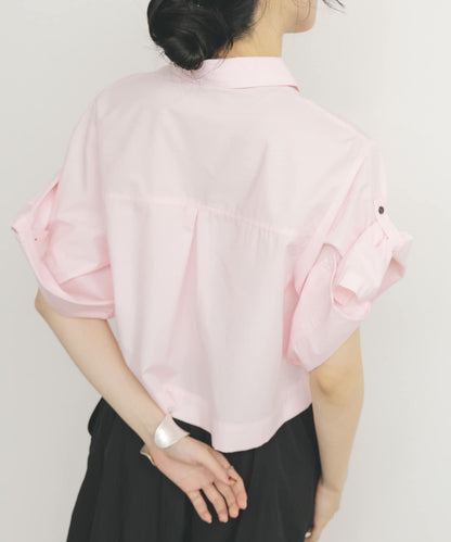 短款五分袖襯衫