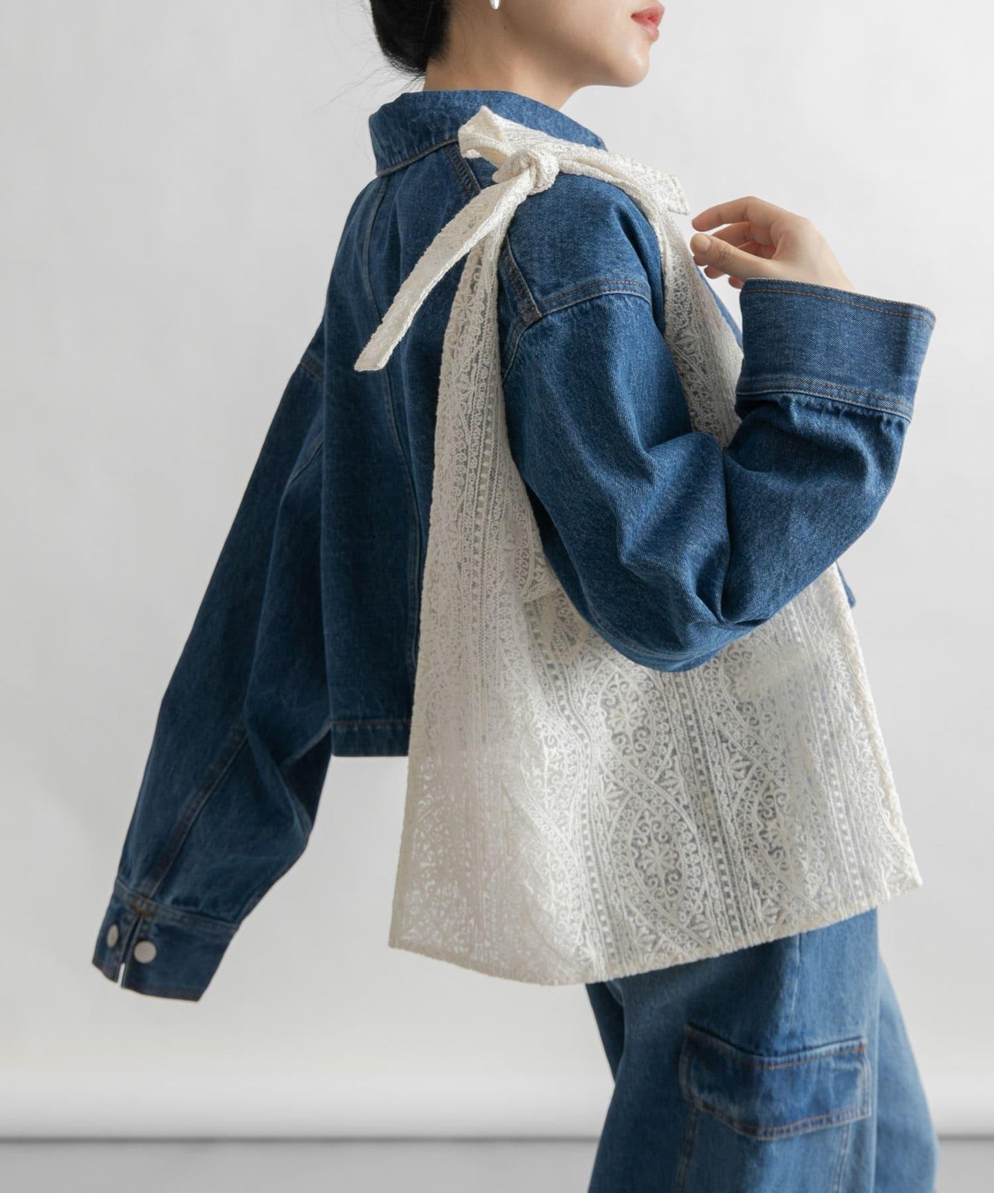 透視刺繡手提包