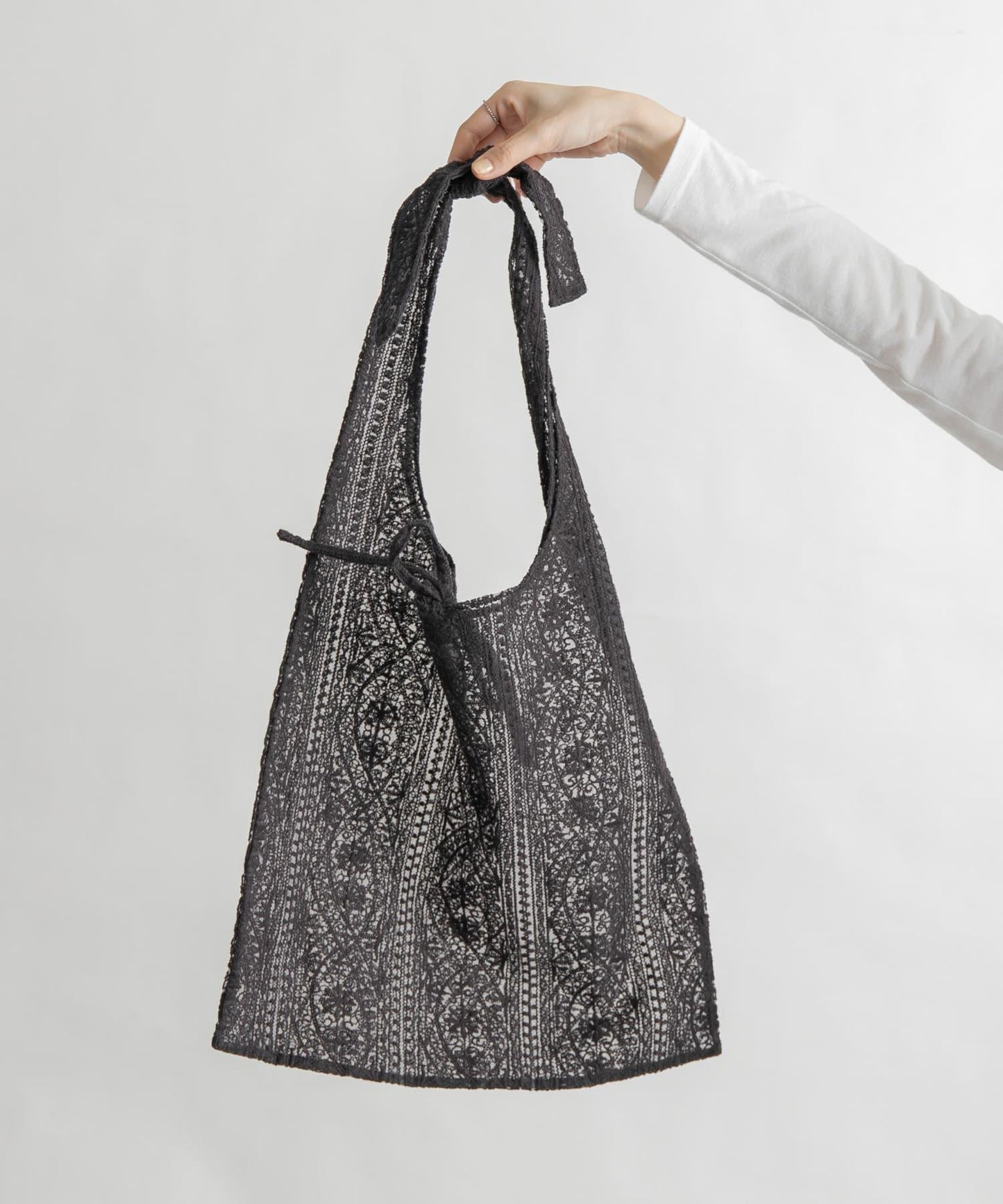 透視刺繡手提包