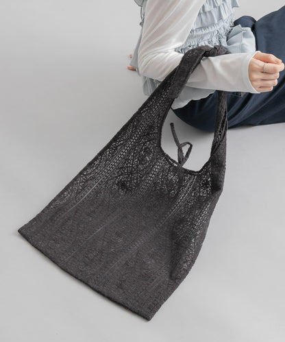 透視刺繡手提包