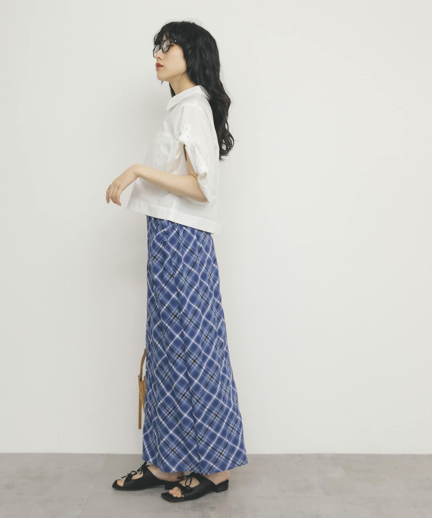 短款五分袖襯衫