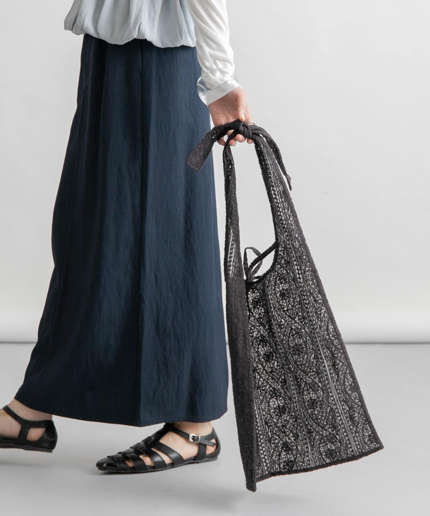 透視刺繡手提包