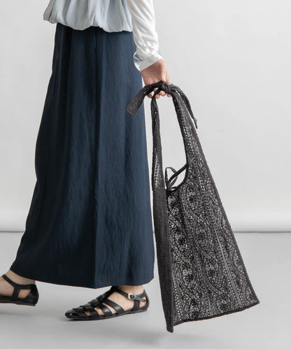 透視刺繡手提包