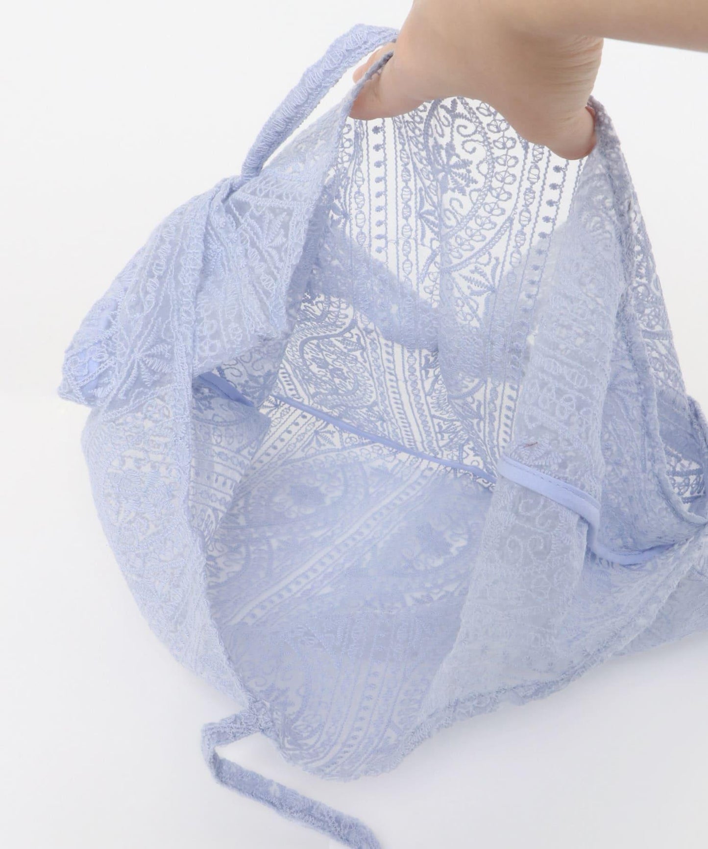 透視刺繡手提包