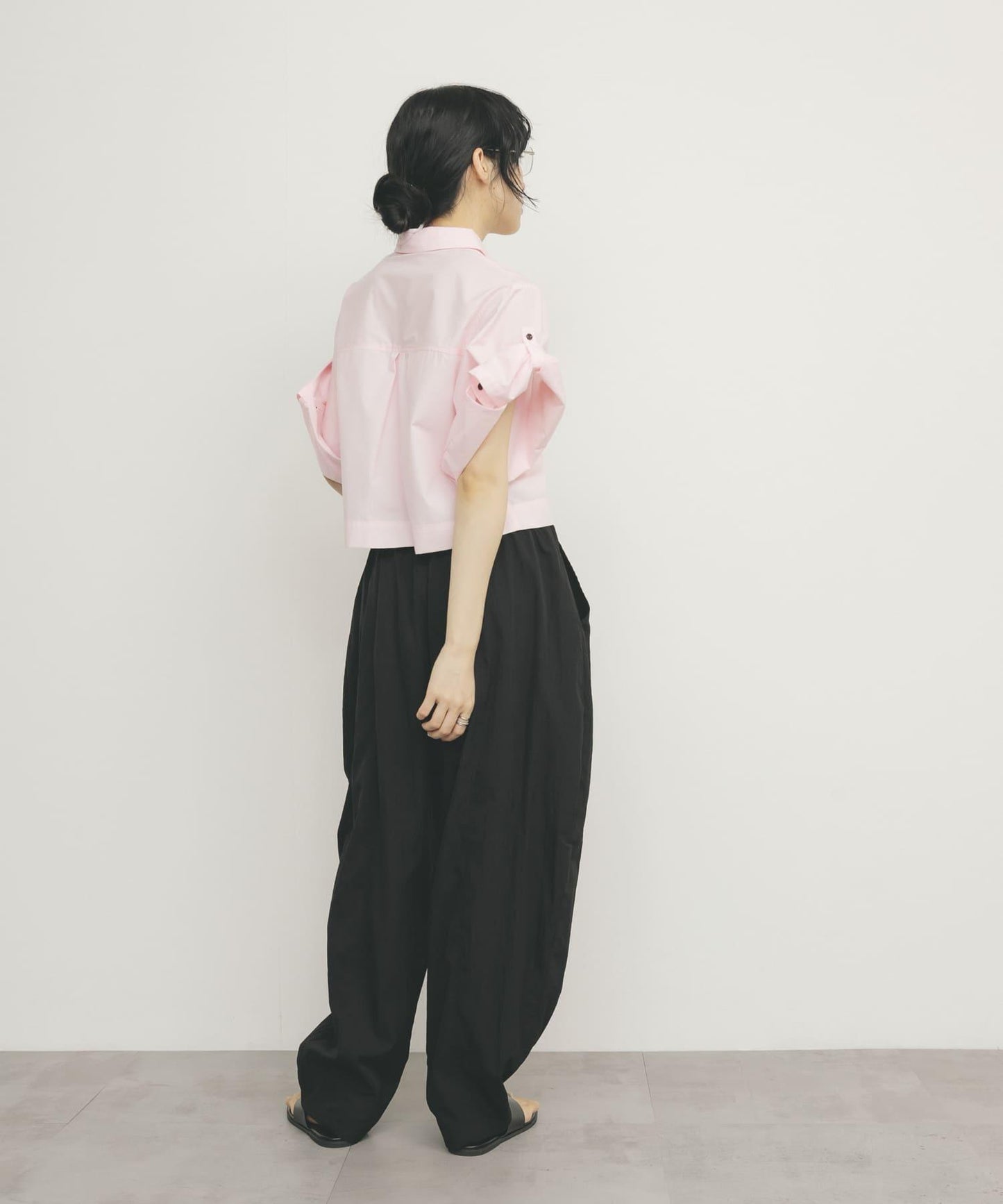 短款五分袖襯衫