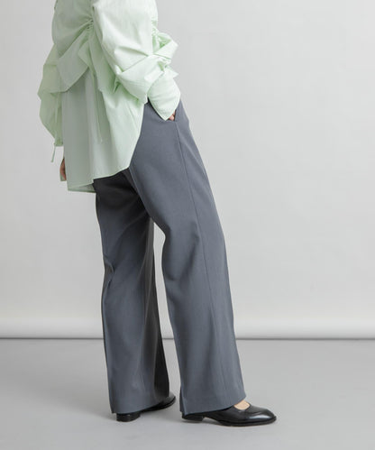 2尺碼可選褶飾直筒褲