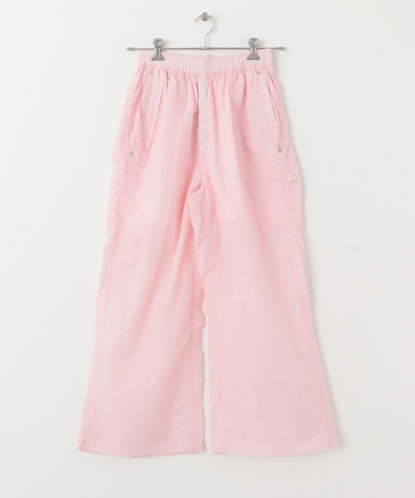 抽繩下襬尼龍長褲