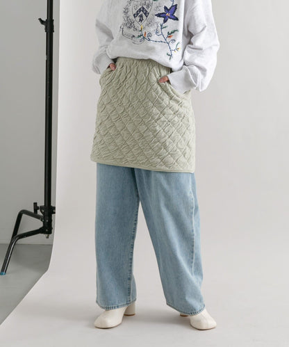 絎縫針織半身裙