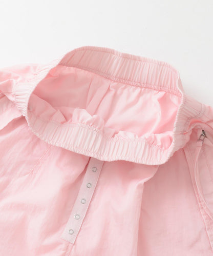 抽繩下襬尼龍長褲