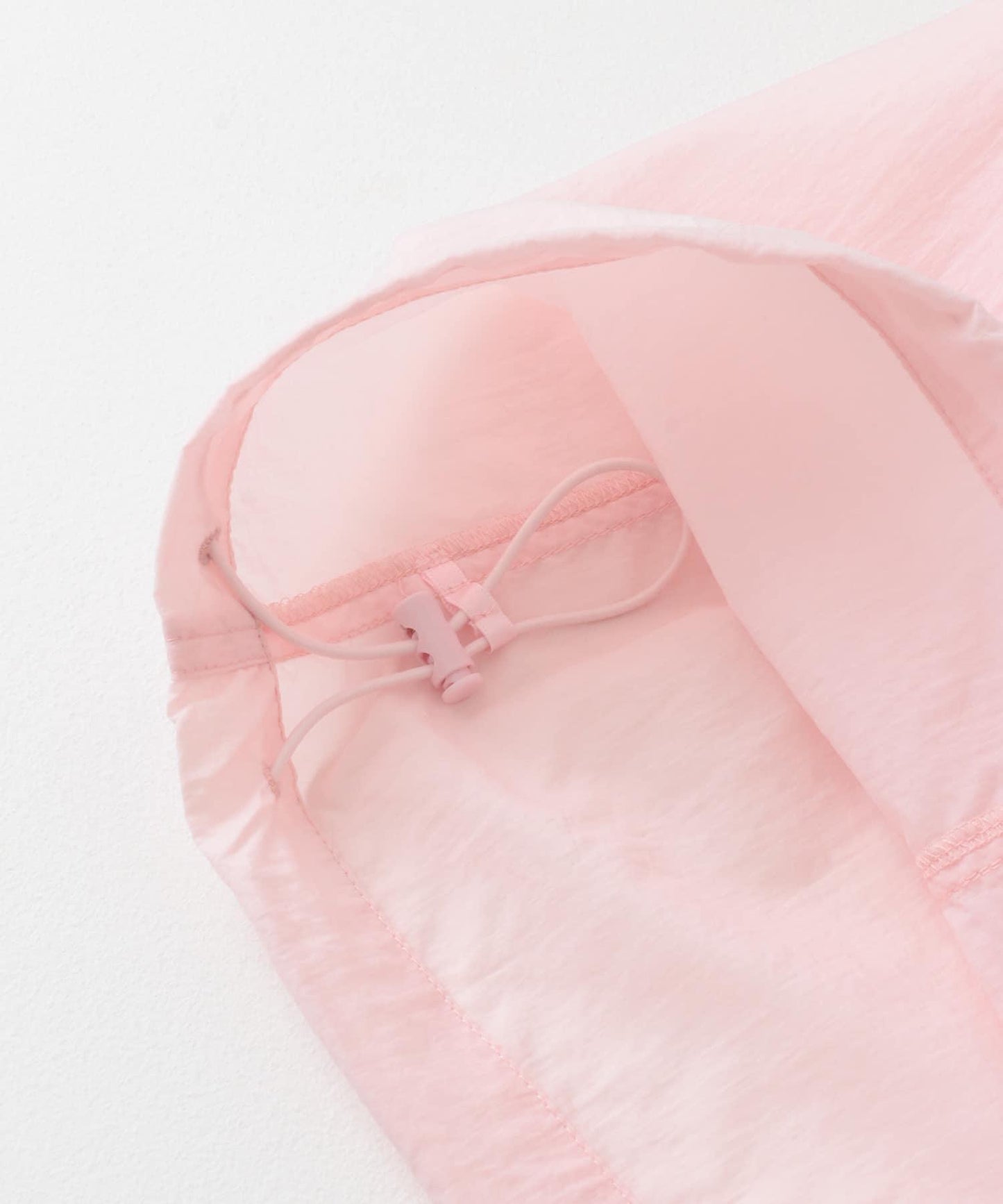 抽繩下襬尼龍長褲