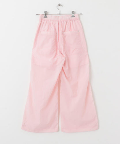 抽繩下襬尼龍長褲