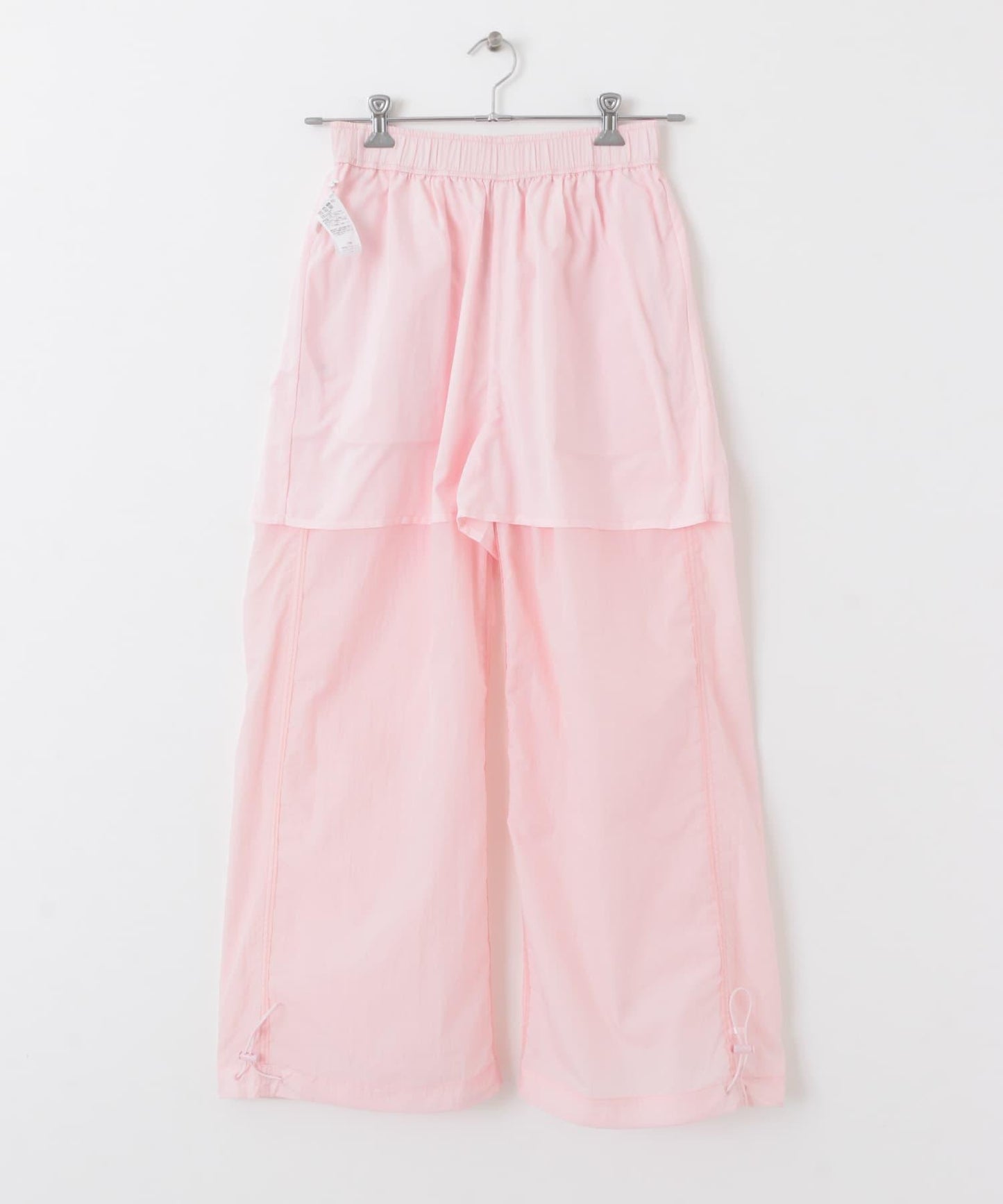 抽繩下襬尼龍長褲