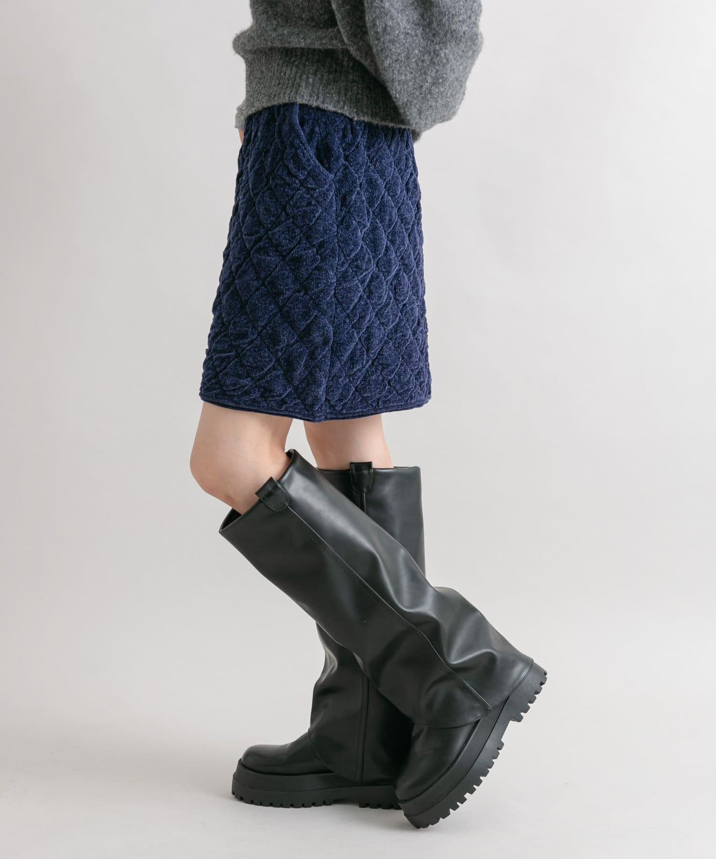 絎縫針織半身裙