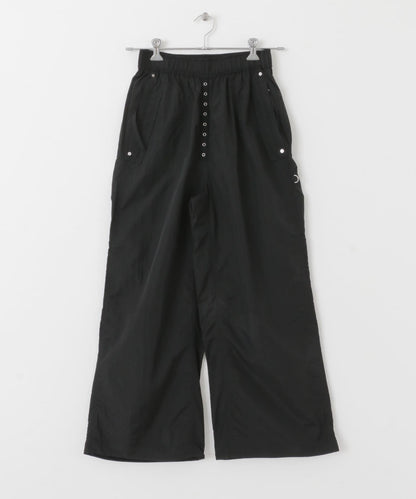 抽繩下襬尼龍長褲